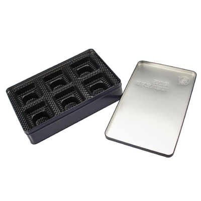 Finestra trasparente Tray Inside Book Shape di acciaio inossidabile Tin Box For Tea Packaging