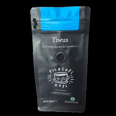 sacchetto di plastica 1kg che imballa la chiara chiusura lampo di plastica del caffè dei sacchetti del supporto su con la valvola