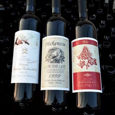 Stampa impressa UV di timbratura d'argento dell'autoadesivo del punto dell'oro degli autoadesivi dell'etichetta del vino della candela
