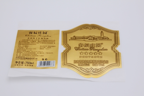 Stampa impressa UV di timbratura d'argento dell'autoadesivo del punto dell'oro degli autoadesivi dell'etichetta del vino della candela