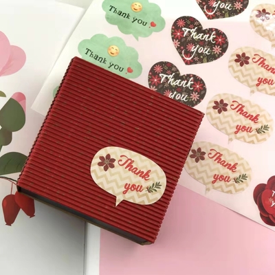 Grazie autoadesivi che del regalo di Natale dell'amante le etichette etichettano hanno personalizzato stampabile