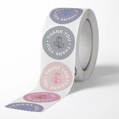 L'autoadesivo della cancelleria identifica i marchi che stampabili il rosa vi ringrazia Logo Stickers Pastry Wrapping a 1 pollici