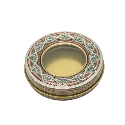 contenitore di spezia dello zafferano 50ml intorno alla latta di Tin Jar Tin Aluminum Tea della candela