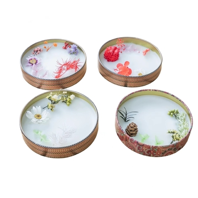 Imballaggio rettangolare di Tin Box Cosmetic Tin Containers dello zafferano