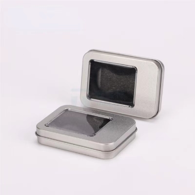 Metallo quadrato in bianco di Tin Canisters Gift Box Packaging del tè per i biscotti vuoti