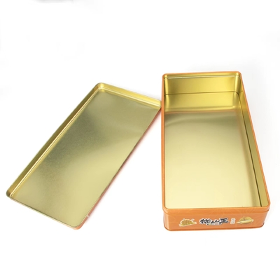 Giro d'imballaggio del piccolo del metallo di Tin Boxes For Candle Large del giro dolce quadrato della luna
