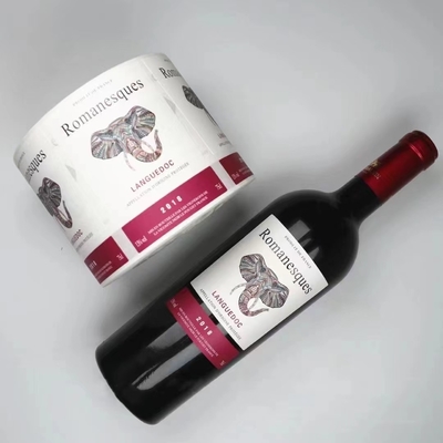 Gli autoadesivi che dell'etichetta del vino rosso l'oro sventa le etichette impresse della stagnola incartano personale