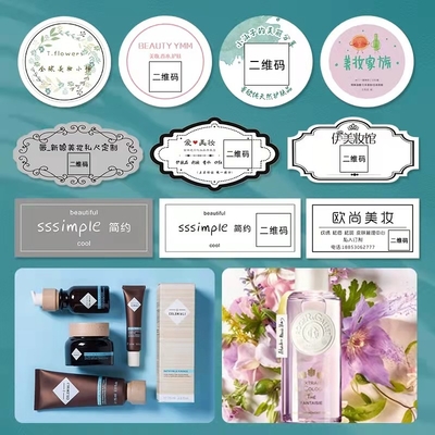 Etichetta cosmetica su ordinazione che stampa il prodotto chimico quotidiano d'imballaggio della famiglia privata di colore