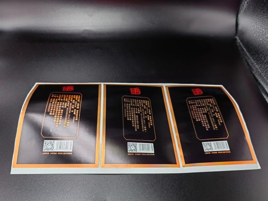 Punto di timbratura d'argento dell'oro del rotolo di Mini Wine Bottle Label Stickers UV