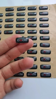 Chiaro autoadesivo a resina epossidica che stampa decalcomania su misura impermeabile autoadesiva