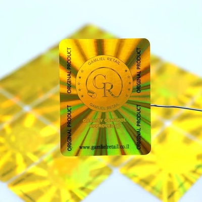 Autoadesivo evidente d'imballaggio vuoto Logo Laser dell'ologramma del compressore dell'etichetta di sicurezza dell'ologramma