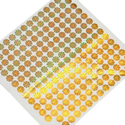 Ologramma d'imballaggio di carta rilascio/della pergamina sottile, lucido/Matte Hologram Sticker