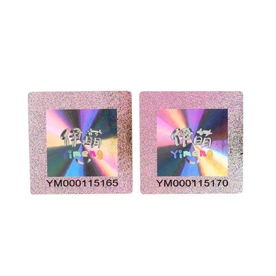 Ologramma d'imballaggio di carta rilascio/della pergamina sottile, lucido/Matte Hologram Sticker