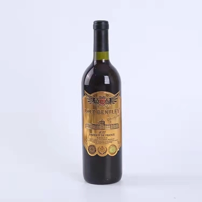 Il distacco ha imbottigliato la bevanda facile eliminare il cosmetico di lusso dell'autoadesivo dell'etichetta del vino impermeabile