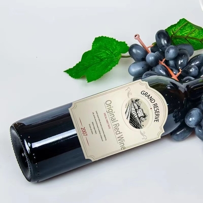 Etichette della bottiglia dell'alcool del liquore di CMYK, lucido/Matt Embossing Customized Wine Label