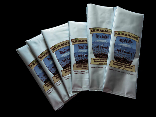 sacchetto di plastica 1kg che imballa la chiara chiusura lampo di plastica del caffè dei sacchetti del supporto su con la valvola